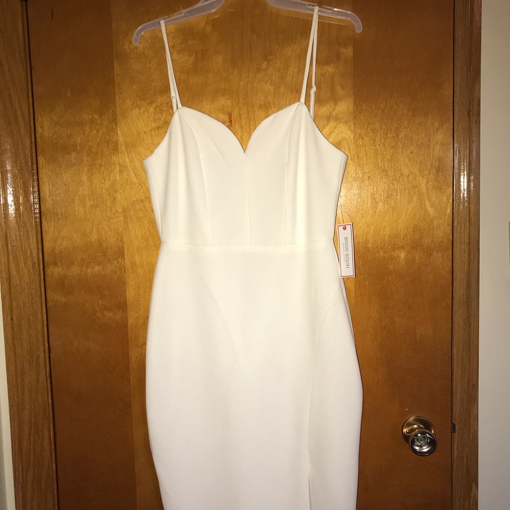 White cocktail dress